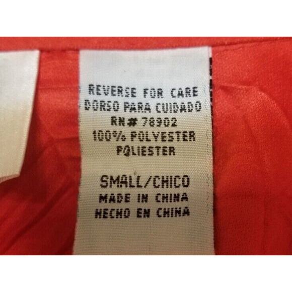 Erin London Women's Red Crinkle Blazer Jacket Button up Long Sleeve Size S - LN - Picture 8 of 9